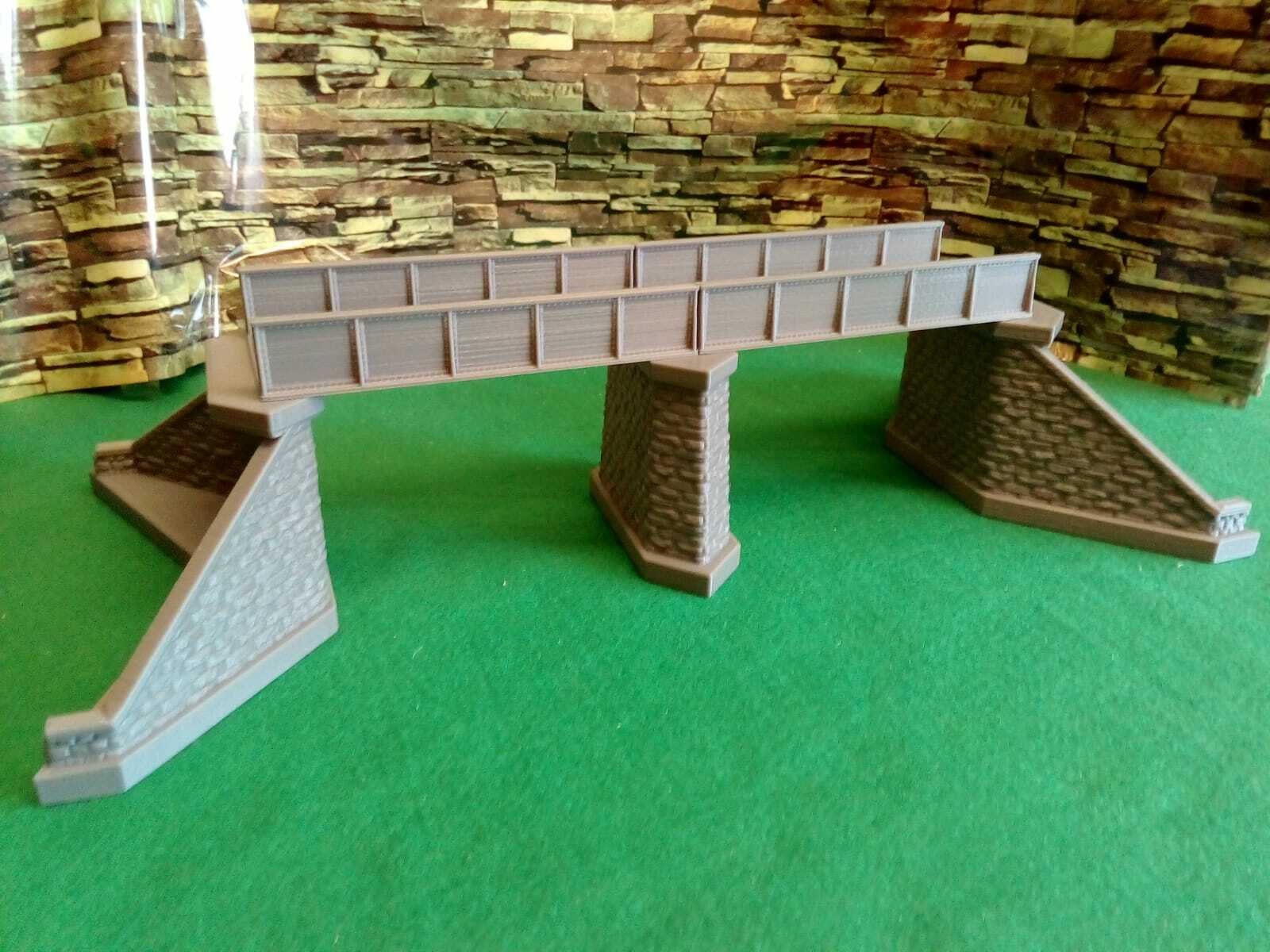 Large Model Railway Girder Bridge 00 Gauge with Stonework Etsy