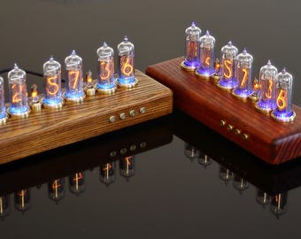 実物　ニキシー管時計 IN-14 IN-16  Amazon.co.jp: ニキシー管時計 IN16 蓄光管時計 時間と秒を