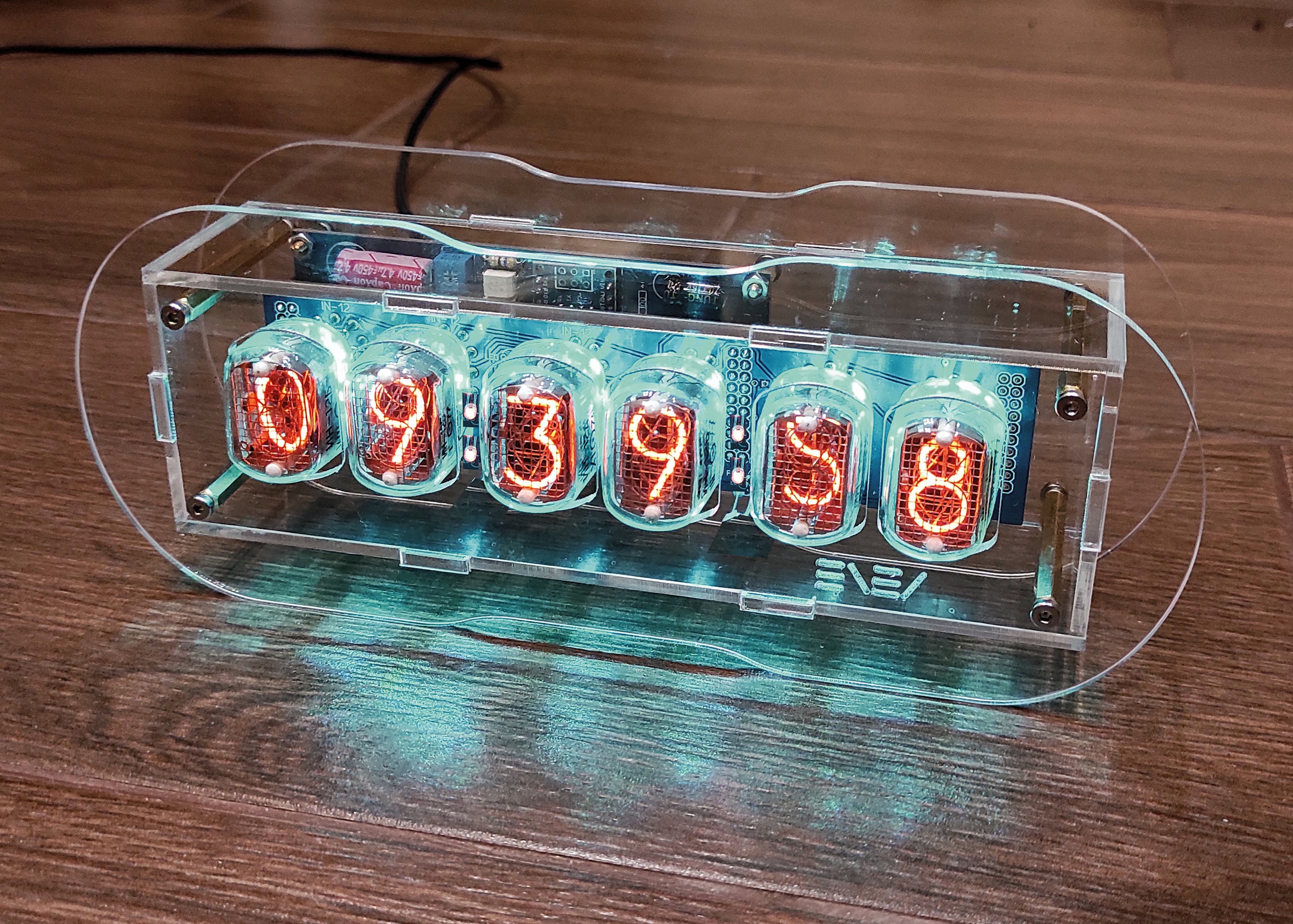 DIY Nixie Clock With 6 Tubes Best Gift Clear Enclosure & Etsy Australia