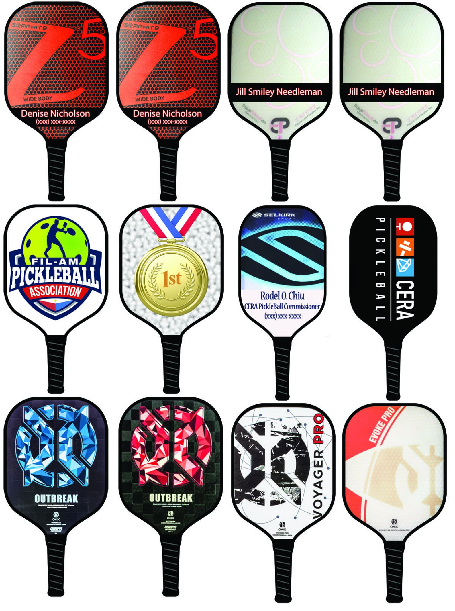 Pickleball Mini Paddles Etsy
