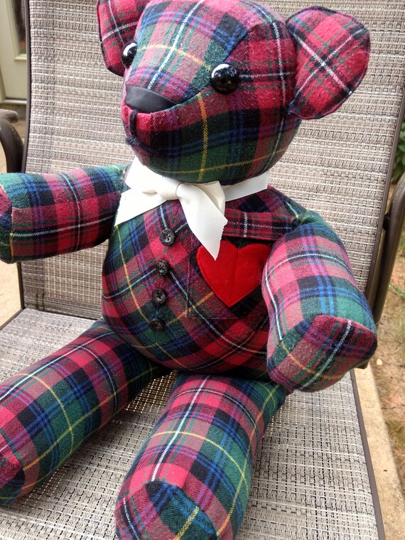 Handmade Custom Memory Bears and Pillows Etsy UK