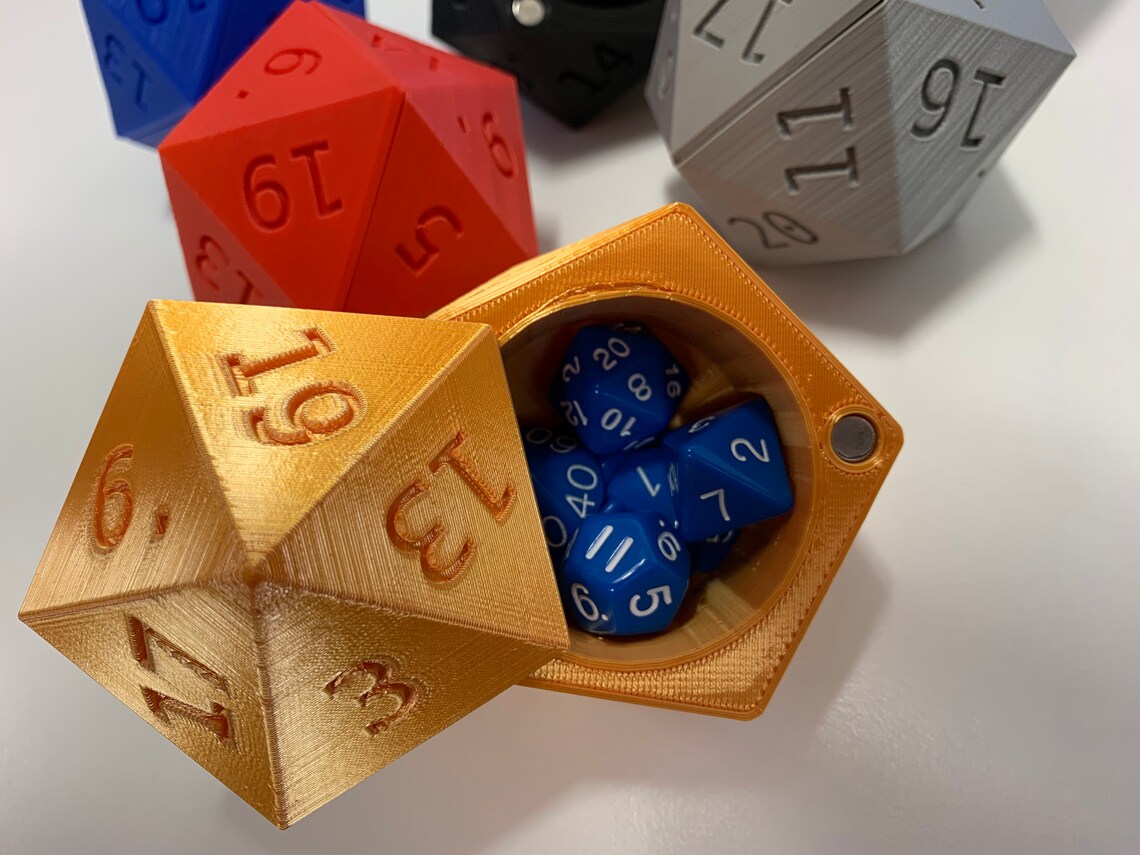 Dungeons and Dragons D20 Dice Holder Storage Etsy UK