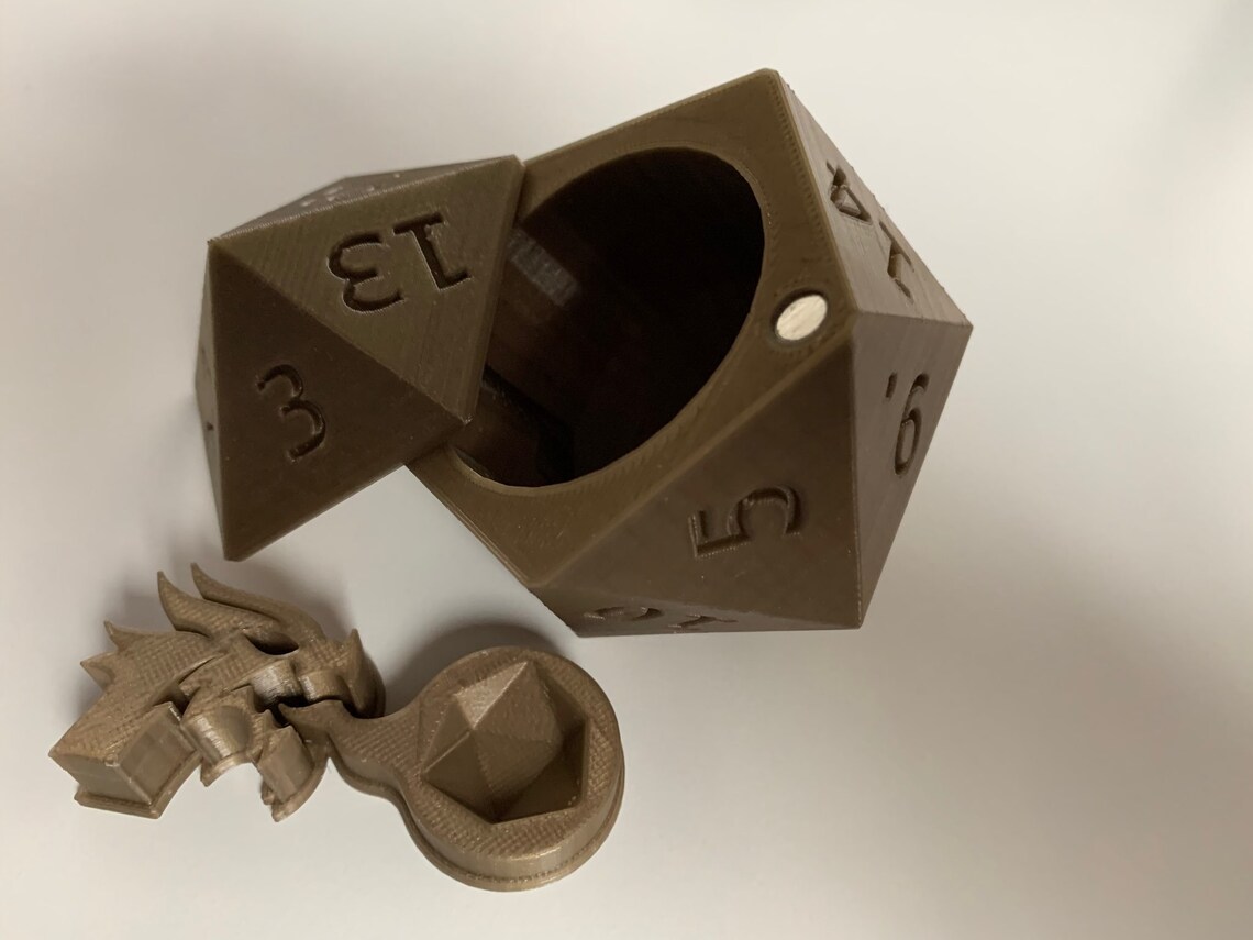 Dungeons and Dragons D20 Dice Holder Storage Etsy