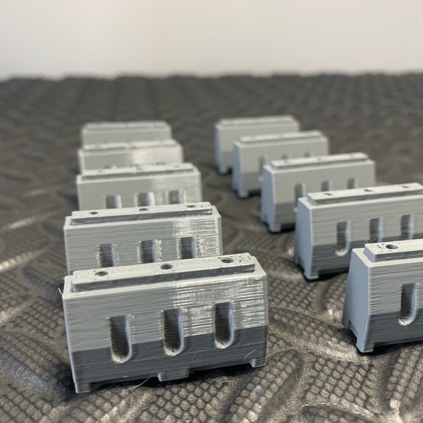 10 x Road Blocks Barriers Roadworks Scenery Scatter Terrain 28mm 3D Printed