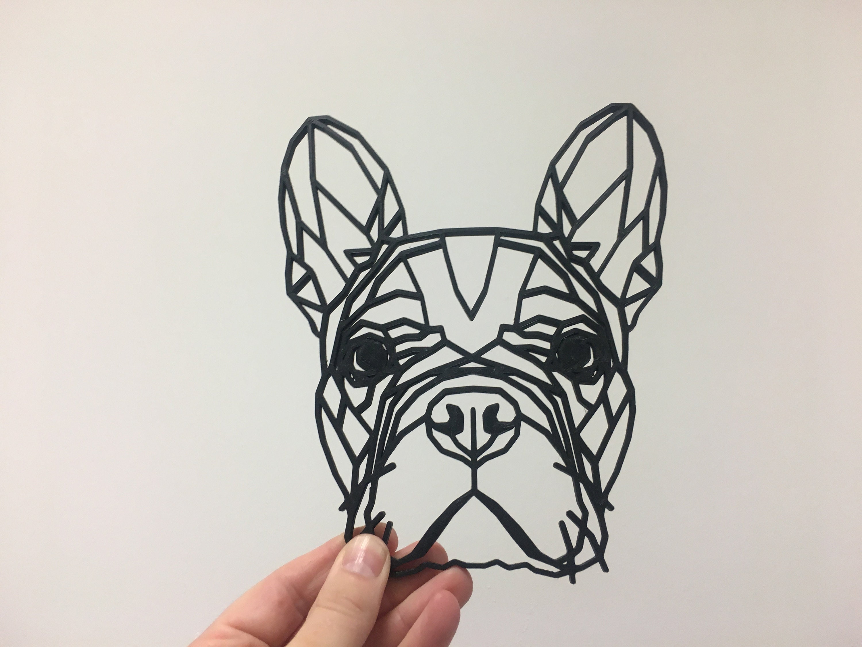 Geometric French Bulldog Frenchie Dog Pet Wall Art Decor Etsy UK