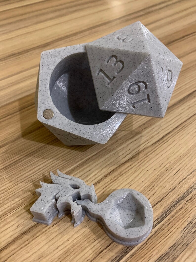Dungeons and Dragons D20 Dice Holder Storage Etsy UK