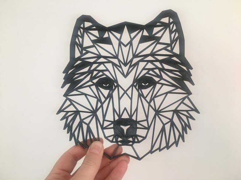 Geometric Siberian Husky Dog Pet Animal Wall Art Decor Hanging - Etsy