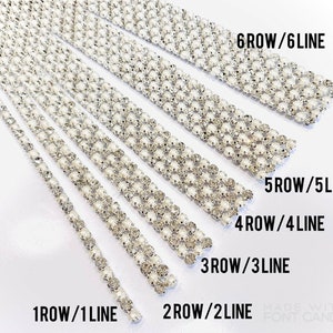 1 jarda de tira de renda de pérola branca e diamante para enfeites de bolo de casamento, decoração de roupas e enfeites