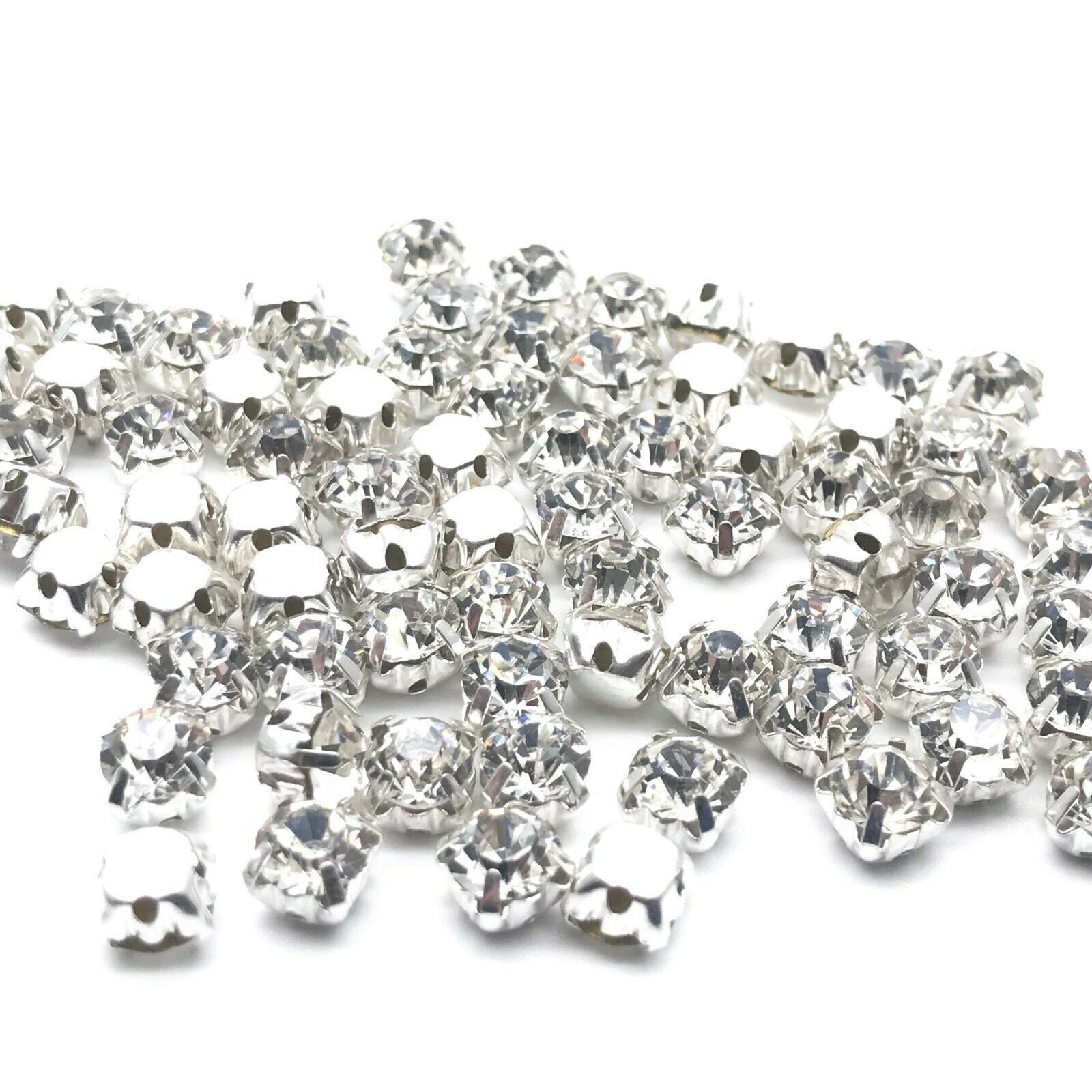 Metallic Grey Crystal Flat Back Rhinestones Mineral Grey Loose Flatback  Rhinestone Glass Crystals Beads 2mm 3mm 4mm 5mm 6mm Mixed Sizes 