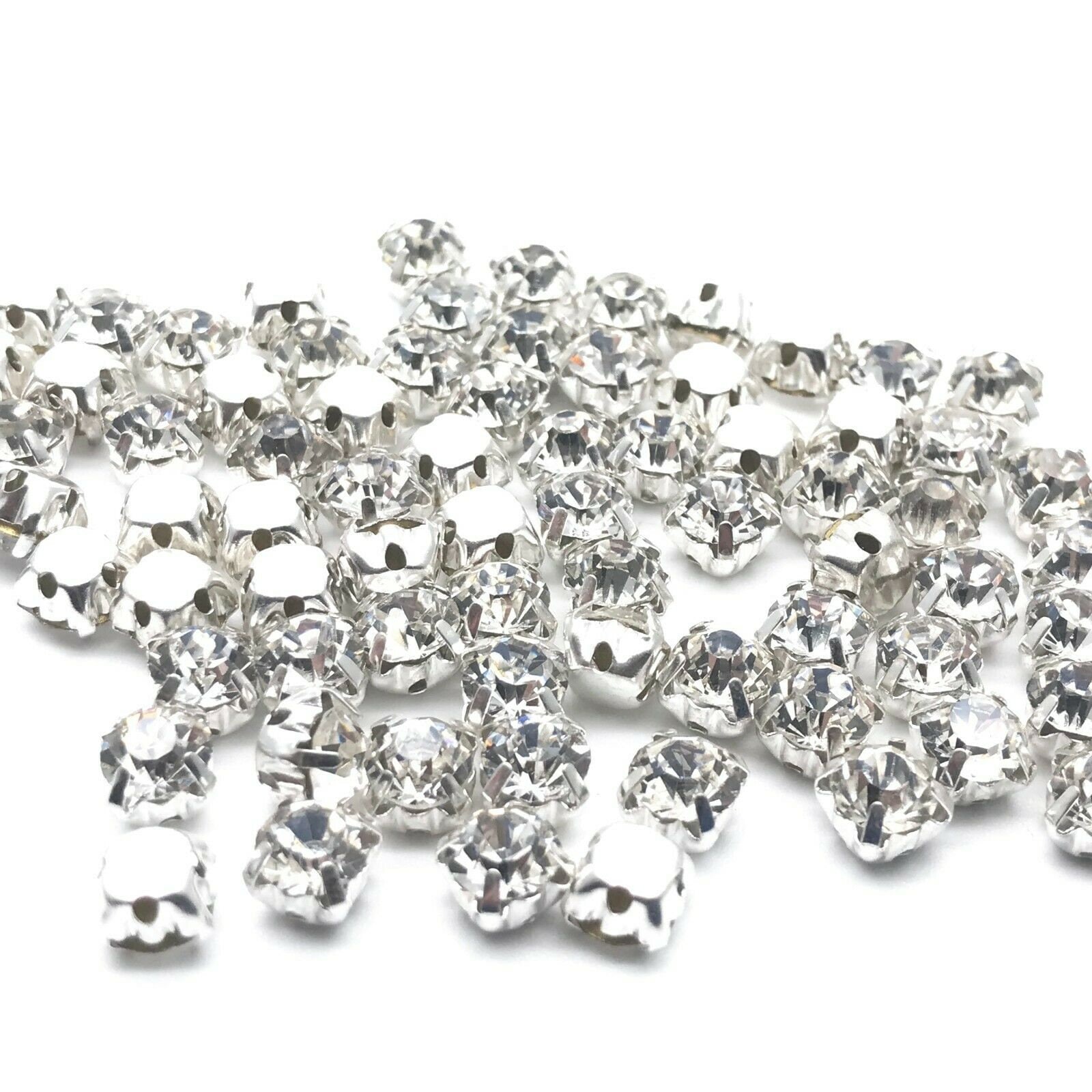 4 Nastri Di Diamanti Argento Autoadesivi – Strass Di Cristallo 1 Cm Per Decorazioni Fai-da-Te, Matrimoni E Compleanni