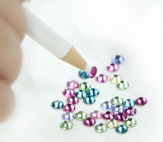 Kit De 3 Herramientas Para Colocar Diamantes De Imitación (lápices De Cera) + Sacapuntas - Para Manualidades Y Uñas