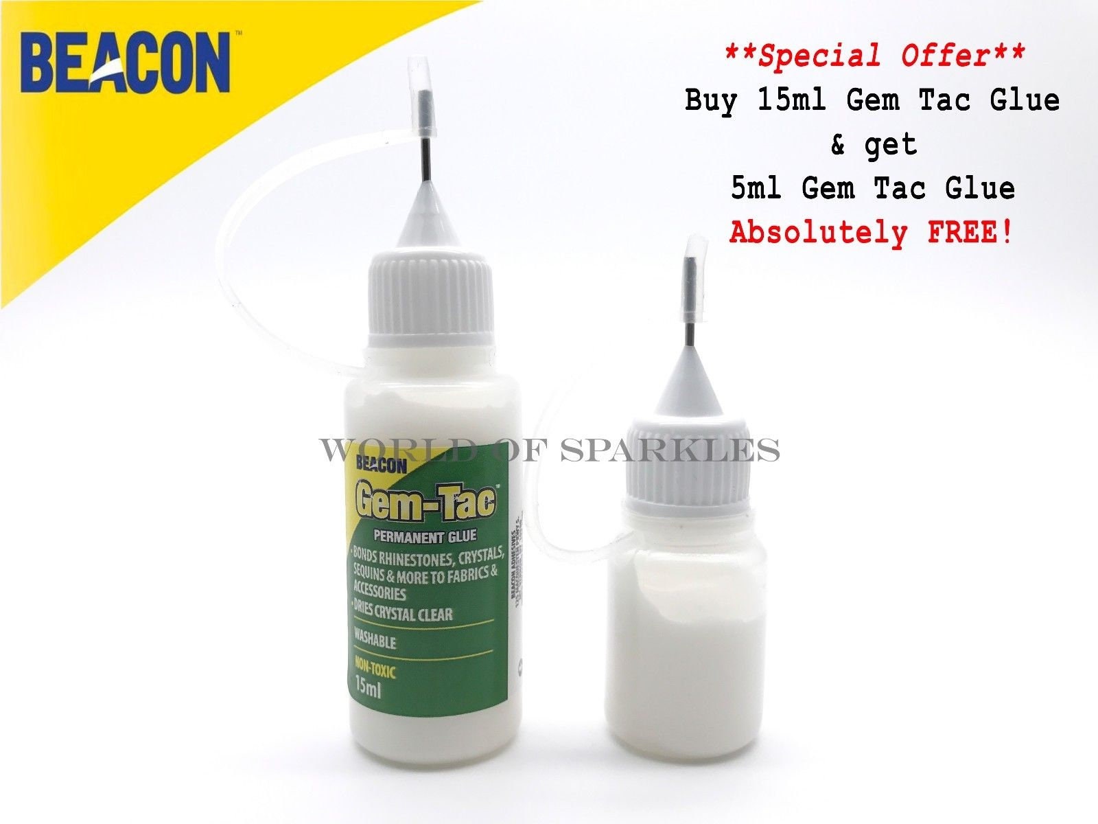 BUY 15ml GET 5ml Free-gem-tac Glue for Crystal Applying Needle