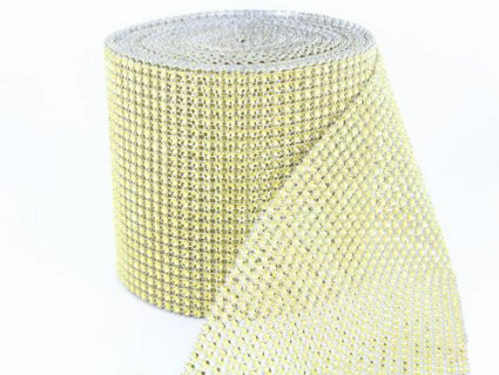 Self Adhesive Crystal Rhinestone Ribbon DIY Decoration Diamond Bling  Ribbons Wrap Mesh Glittering Sticker Roll 1 Meter 