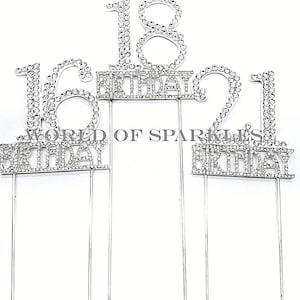 5,5 cm silverfärgad diamant med strass, födelsedagstårta med ädelstenar, tårtdekorationstillbehör för födelsedagsfest