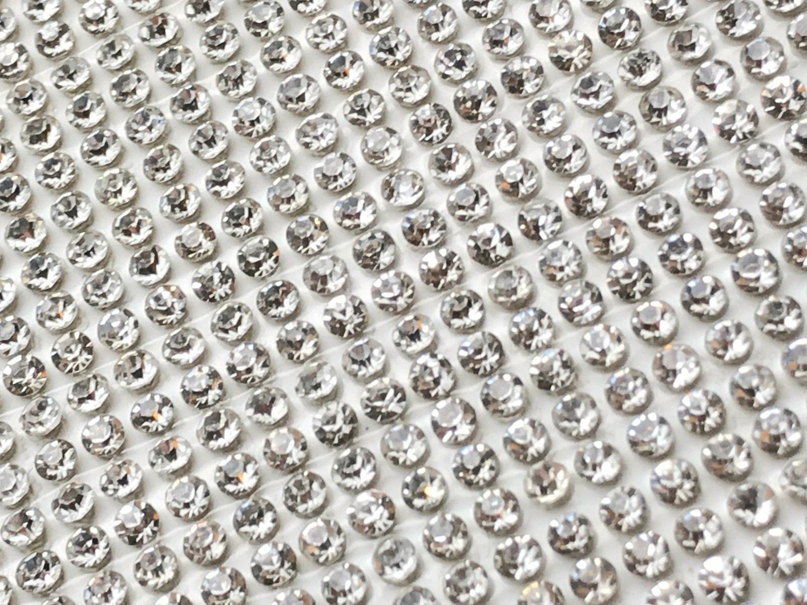 Hotfix Resin Rhinestone Sheets Chaton Jewel Sheet Mesh Banding Trim Iron on  Applique Panel 13 1/2 Inches by 9 1/2 Inches DIY Choose Color 