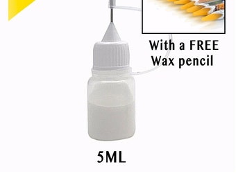 5ml Gem-tac Glue for Crystal Applying Needle Precision Tip Bottle Clothing Crafts Projects DIY with 1 Wax Picker Pencil Free