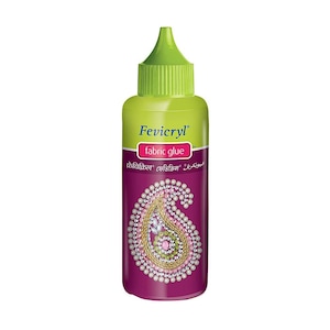 80ml Fevicryl Tela Pegamento Applique para cintas encaje artesanías suministros arte trabajo proyectos de papel artesanía diy