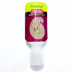 30ml Fevicryl Stof Lijm Applique voor het plakken kralen Linten Kant Ambachten Supplies Art Work Projecten Hoeveelheid Beschikbaar
