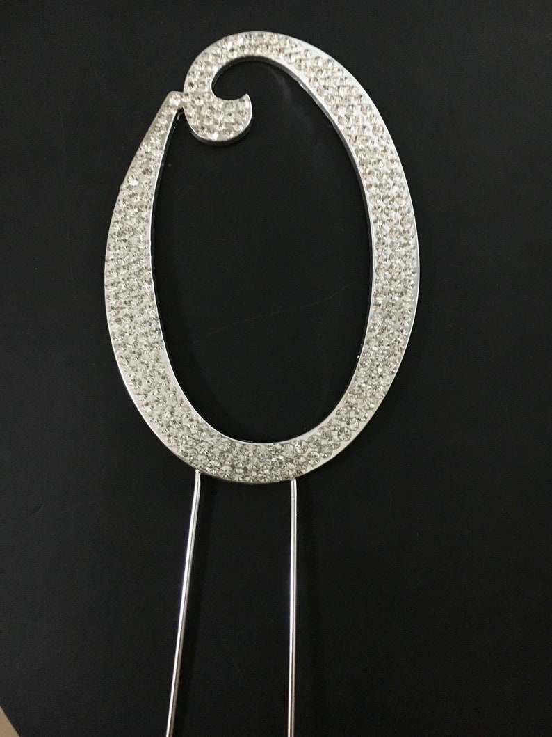Diamante Rhinestone Cake Pick Topper for Birthday Party Celebration Family Function Cake Decoration in 4 Size Different Colour