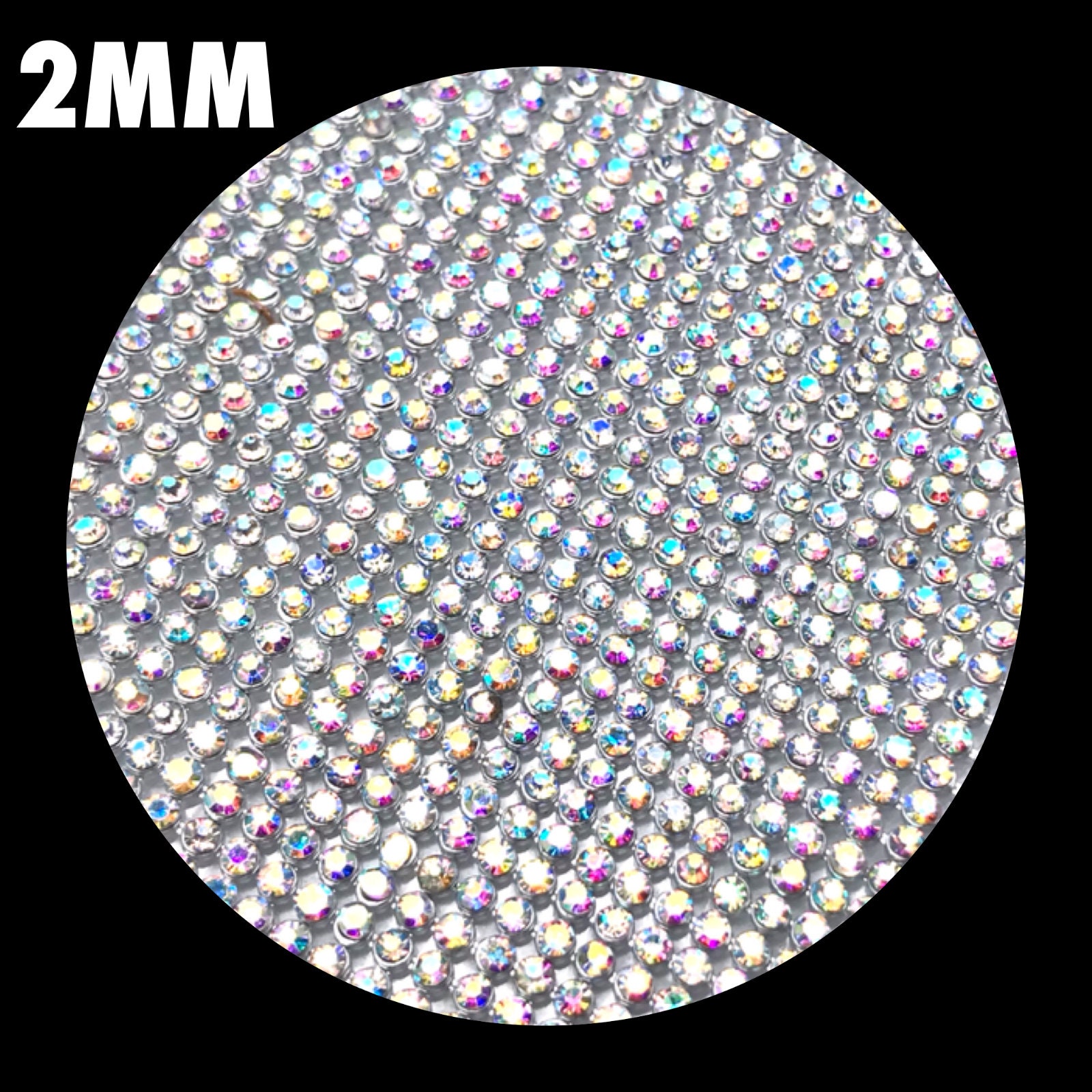 AB Crystal Silver Iron On Diamante Transfers Strips Hot Fix Etsy