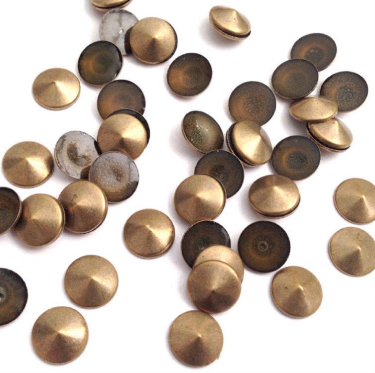 100 Borchie Per Rivetti Di Perle, Borchie Piatte Rivetti Per - Foto 8