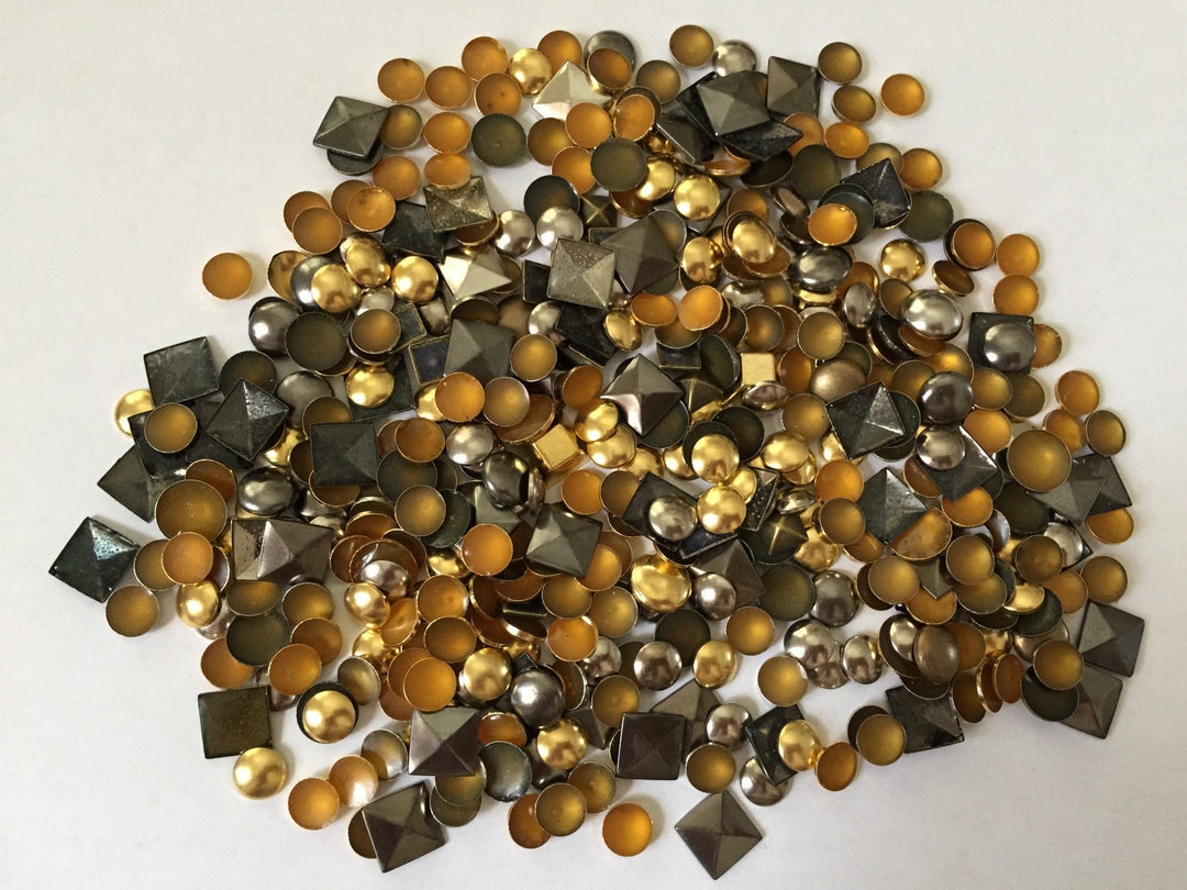 100 Borchie Per Rivetti Di Perle, Borchie Piatte Rivetti Per - Foto 7