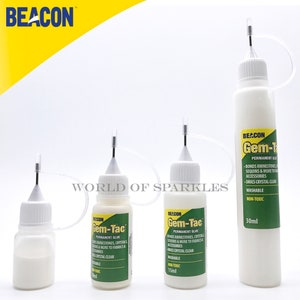 Beacon&#39;s Gem-Tac Glue for Crafts Projects Art Work Jewelry Making Clothing Diamante Diamond Decoration
