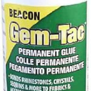 Cola Gem-Tac para aplicação de cristais Swarovski, agulha com ponta de precisão, garrafa, arte e artesanato, fabricação de cartões, decoração de vestido, faça você mesmo 118ml