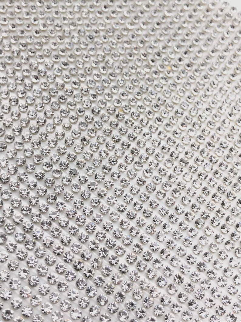 1M X Iron on Hotfix Rhinestones Transfer STRIPS Diamante Etsy UK