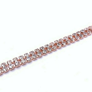 1M - SS12 Diamante Diamant Roségold Kette für Zierteile Party tragen Hochzeitskleid Kuchen Geschenk Accessoire Dekoration
