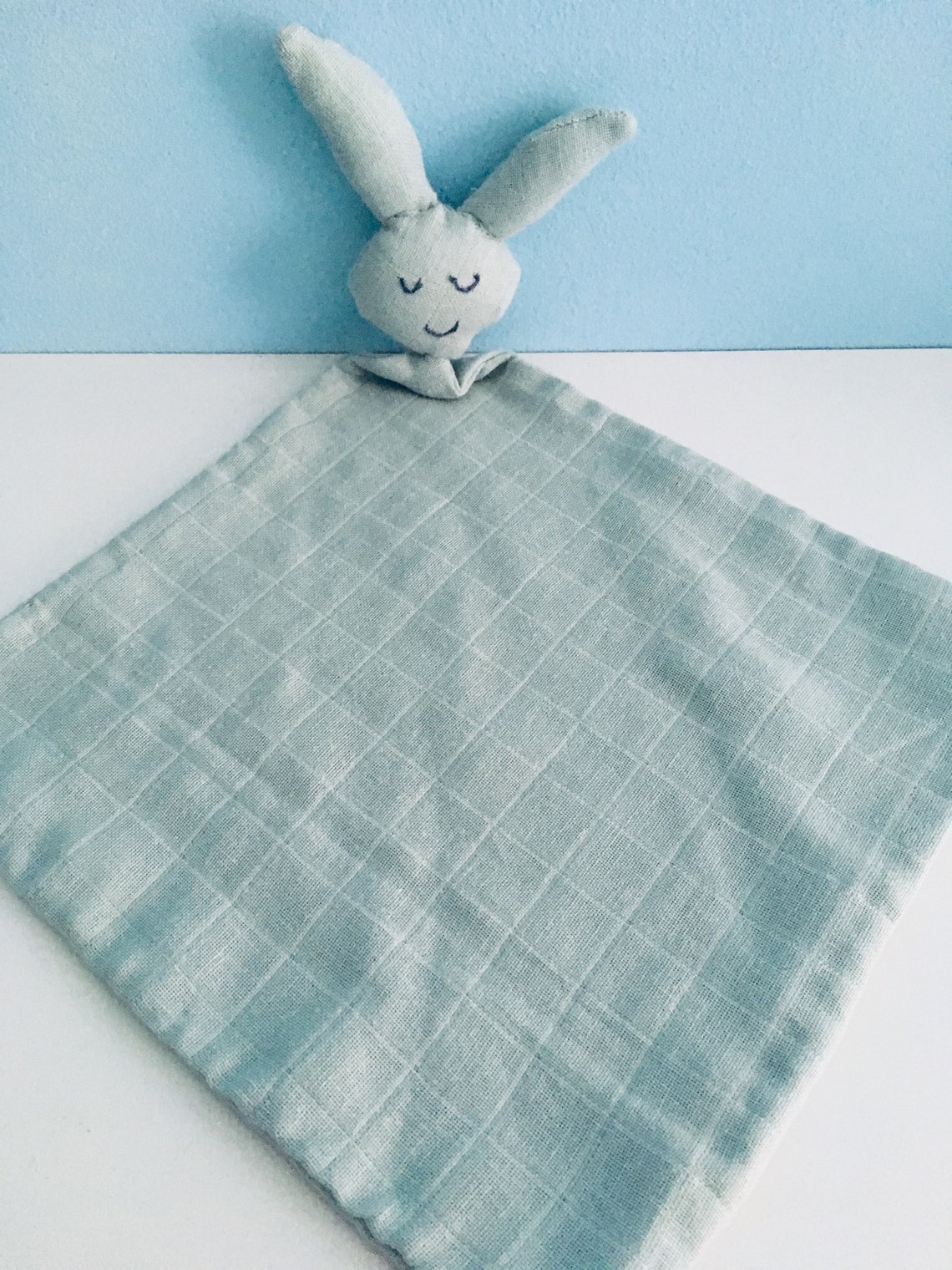 Rabbit Blanket Rabbit Cuddly Toy Etsy