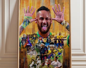 Football Legend Canvas Print, Dynamic Athlete Action Sports Decor