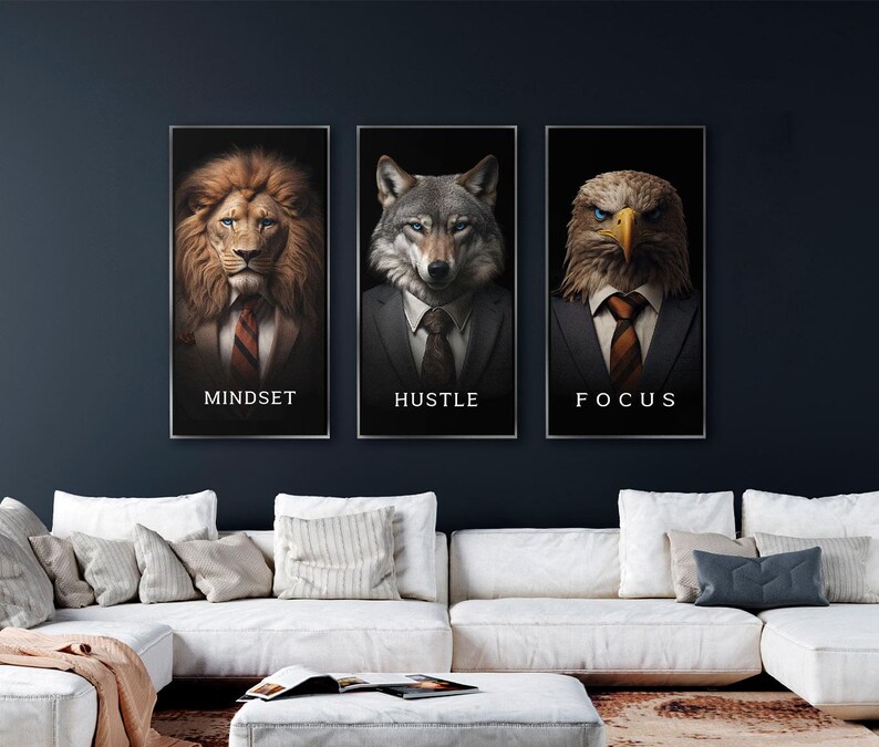 Black and white motivational entrepreneur wall art printable