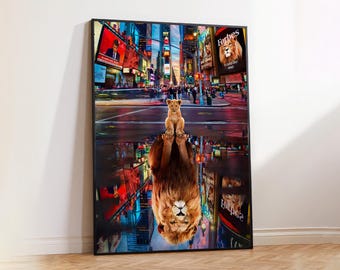 Mindset Lion King Canvas Print | Motivational Office Decor