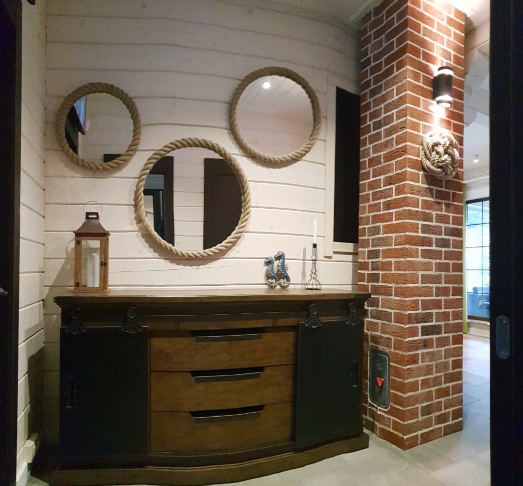 30 Bathroom Mirror Rope Mirror Round Beach Decor Etsy