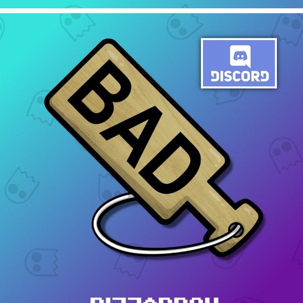 BAD SPANK PADDLE Streamer Emote / Stream Emotes / Discord Emote/ Spank Emote / Bad Emote / Kick Emote / Naughty / nsfw / Booty