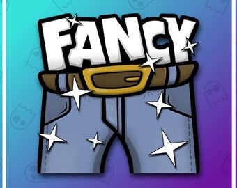 FANCY PANTS Twitch Emote / Twitch Emotes / Twitch Stream / Discord Emotes / Streamer / Streaming / Twitch Graphics / Twitch Channel / Badges