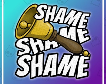 SHAME BELL Twitch Emote / Twitch Emotes / Twitch Stream / Discord Emotes / Streamer / Streaming / Twitch Graphics / Badges / RIP / Cute