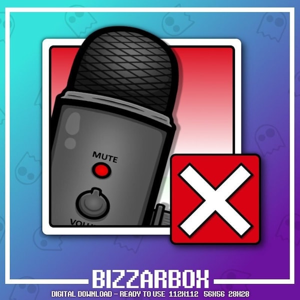 MIC CHECK BAD Points de chaîne Emote pour Twitch/Discord/Stream/Affilié/Chat/Stream/Emotes/Art/Badges/Emoji/Muet