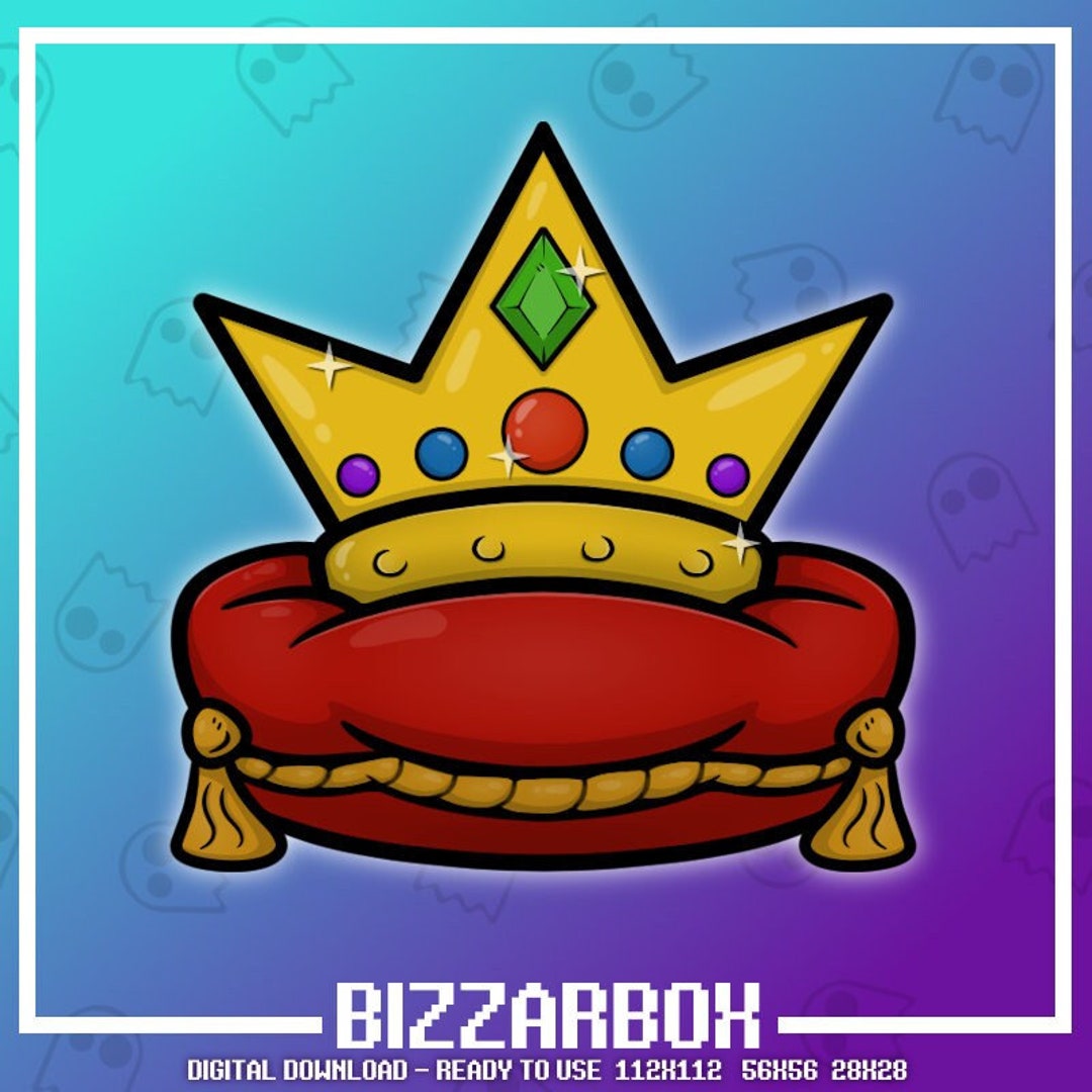 CROWN Twitch Emote / Twitch Emotes / Twitch Stream / Discord Emotes