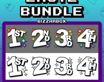 1st 2nd 3rd 4th EMOTE BUNDLE 8 Twitch Emote / Twitch Emotes / Twitch Stream / Discord Emotes / Streamer / Emotes / Channel / Badges