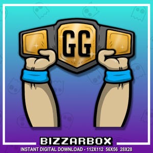 GG BELT Twitch Emote / Twitch Emotes / Twitch Stream / Discord Emotes / Streamer / Streaming / Twitch Graphics / Twitch Channel / Badges