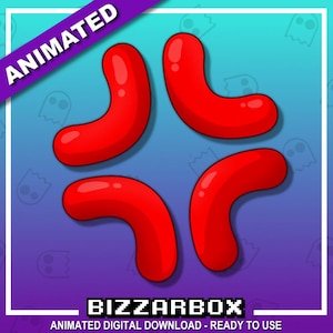 ANGER SYMBOL Animated Twitch Emote / Twitch Emotes / Twitch Stream / Discord Emotes / Streamer / Animated / Anime / Emotes / Rage Emote