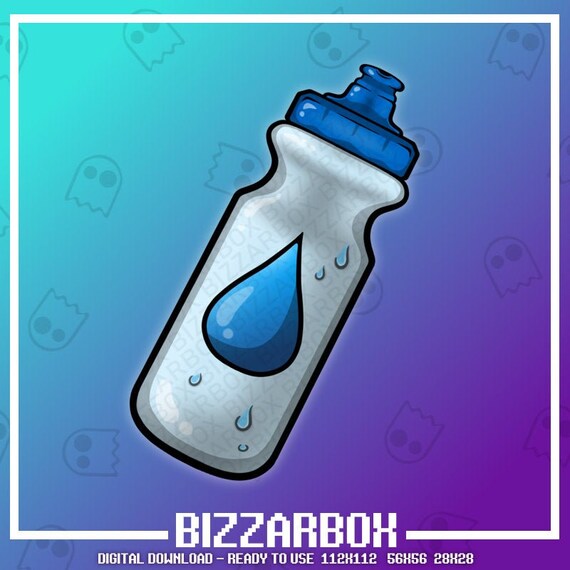 Hydrate Channel point Drink Twitch Emote Stream H2O water bottle