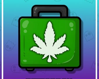 420 STASH CASE Twitch Emote / Stream / Discord / Streamer / Channel Point Icon / Stoner