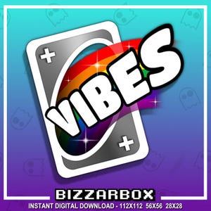 POSITIVE VIBES CARD Twitch Emote / Twitch Emotes / Twitch Stream / Discord Emotes / Streamer / Streaming / Twitch Graphics / gg / Badges