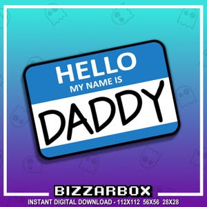 TAG Z NAZWĄ TATY Emotka Twitch / Emotikony Twitch / Transmisja Twitch / Emotikony Discord / Streamer / Streaming / Grafika Twitch / Emotikony Streamera