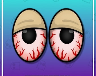 STONER EYES Twitch Emote / 420 / Weed / High / Discord / Streamer / Streaming / Graphics / Channel / Badges