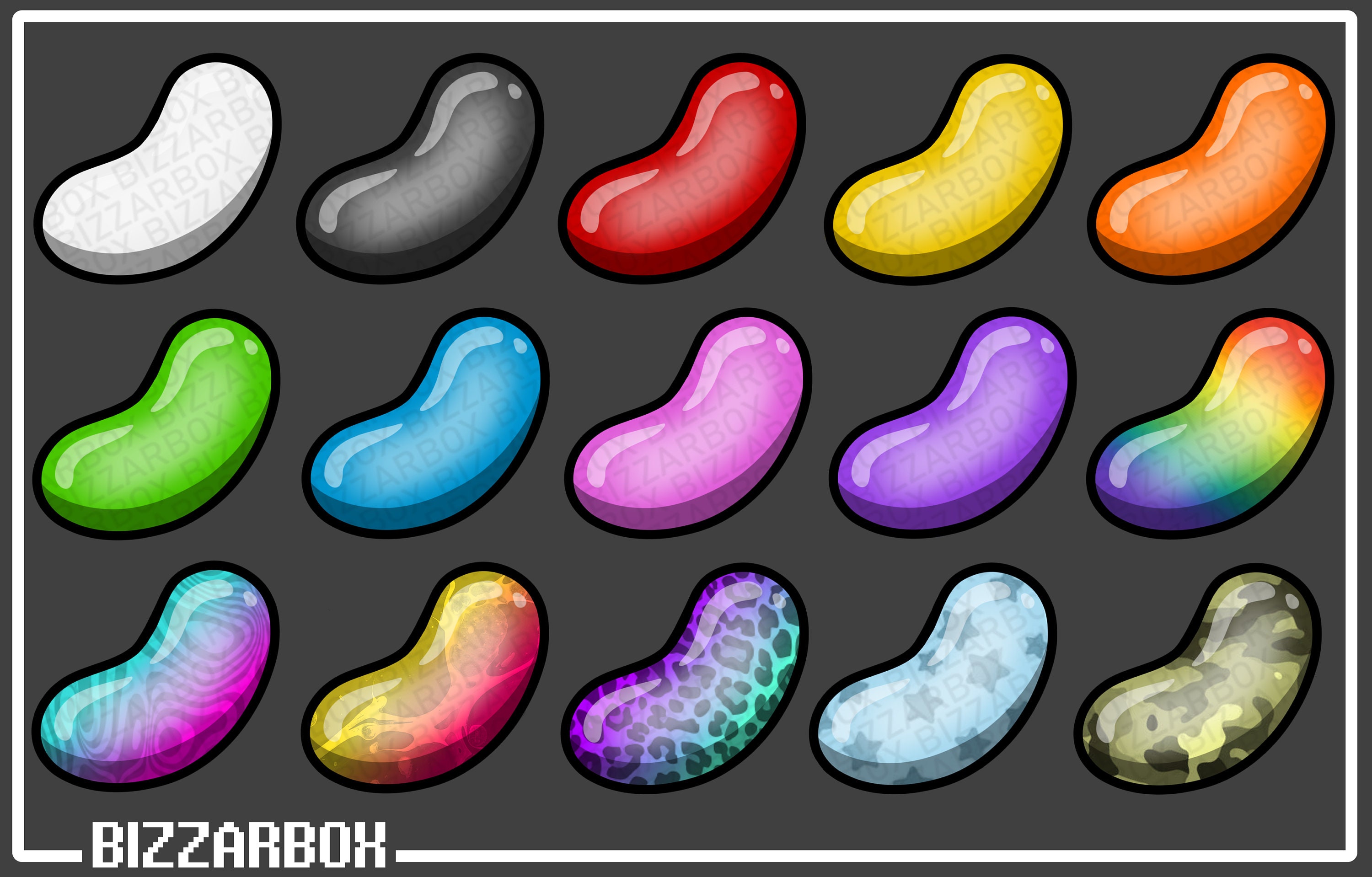 JELLY BEANS Twitch Sub Badges / Cheer Bit Badges / Emote Etsy