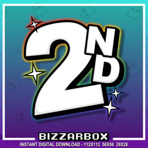 Puede incluir: Un número "2" blanco con un contorno negro y un degradado arcoíris detrás. La palabra "ND" está en letras negras encima del número. El fondo es morado con siluetas de fantasmas blancas.